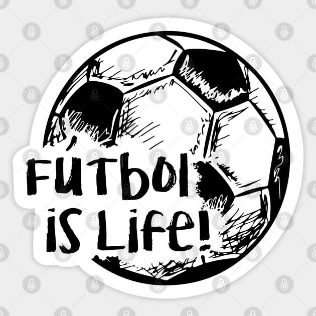 Futbol is Life Sticker by hawkadoodledoo